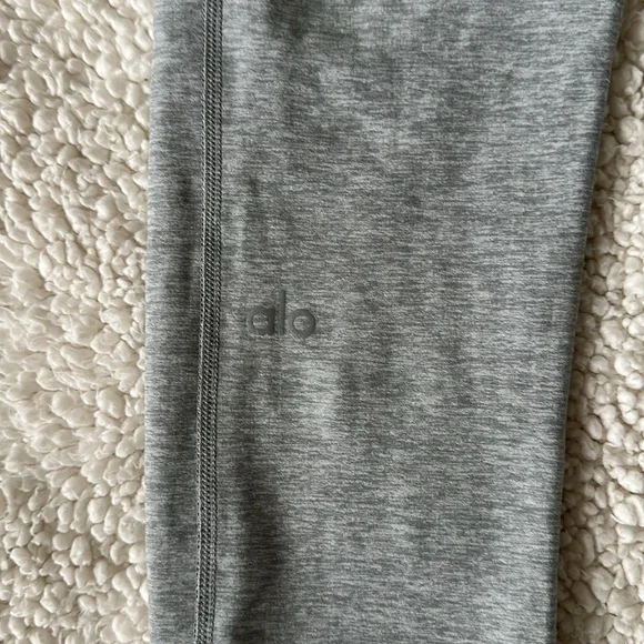 Alo Yoga High-Waist Alosoft Lounge Legging Size M Zinc Heather - Picture 7 of 7